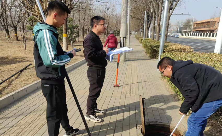 城市學院高壓土建工程拉管工程定向鉆穿越應急水源既有管線第三方監測